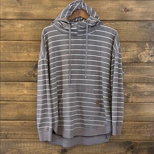 Maurice’s purple striped hoodie